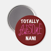 Aimant T-shirts et cadeaux Nani roses absolument géniaux (Recto/Verso)