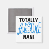 Aimant T-shirts et cadeaux Nani totalement géniaux en ble (Recto/Verso)