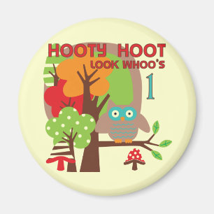 Aimant T-shirts et cadeaux Owl First Birthday