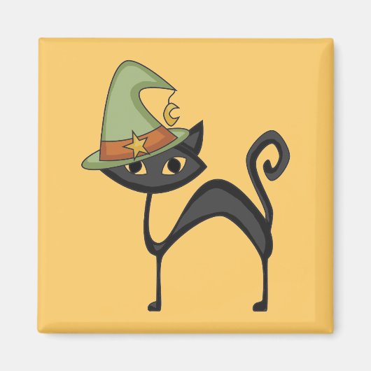 Aimant T-shirts et cadeaux pour chat Halloween (Devant)