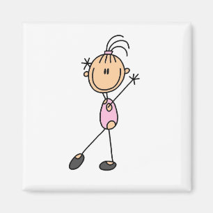 Aimant T-shirts et Cadeaux pour Fille Gymnaste en Personn