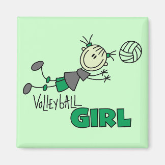 Aimant T-shirts et cadeaux pour filles de volleyball