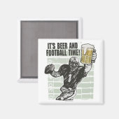 Aimant T-shirts et cadeaux pour le temps de football (Recto/Verso)