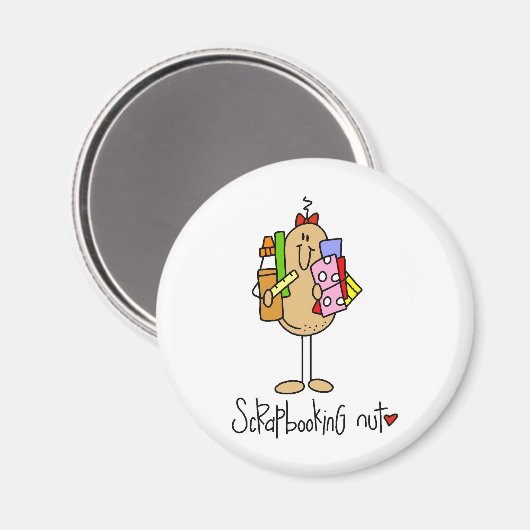 Aimant T-shirts et cadeaux Scrapbooking Nut (Recto/Verso)