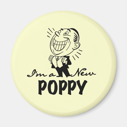 Aimant T-shirts et cadeaux Smiling New Poppy (Devant)