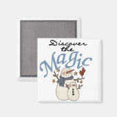 Aimant T-shirts et cadeaux Snowman Magic (Recto/Verso)