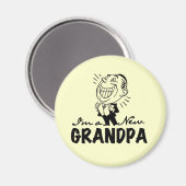 Aimant T-shirts et cadeaux souriants New Grand-pa (Recto/Verso)