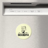 Aimant T-shirts et cadeaux souriants New Grand-pa (In Situ (Lave-vaisselle))