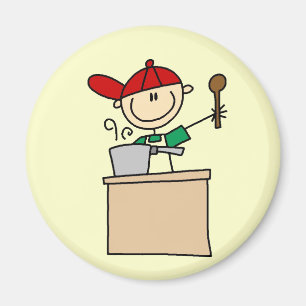 Aimant T-shirts et cadeaux Stick Figure Cook homme
