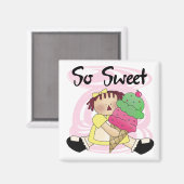 Aimant T-shirts et cadeaux sucrés (Recto/Verso)