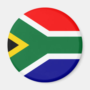 Aimant T-shirts et cadeaux sud-africains de drapeau