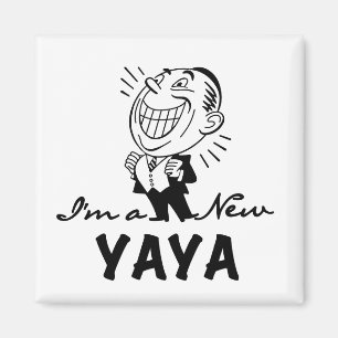 Aimant T-shirts et cadeaux Yaya Yaya souriants