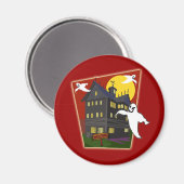 Aimant T-shirts Haunted House Halloween, Sweat - shirts à (Recto/Verso)