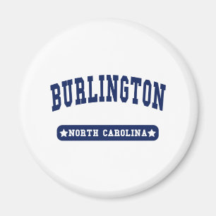 Aimant T-shirts style Burlington North Carolina College