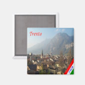 Aimant TAA011 TRENTO, Trentin Alto Adige, Italie, Réfrigé (Recto/Verso)