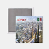 Aimant TAA033 MERAN MERANO - Vue aérienne - Réfrigérateur (Recto/Verso)