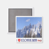 Aimant TAA046 BRENTA DOLOMITES, I Love, Italie, Fridge (Recto/Verso)