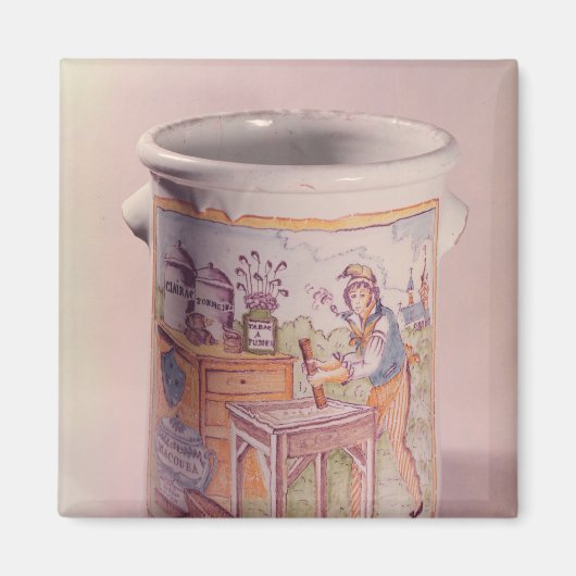 Aimant Tabac représentant un tabaciste (Devant)