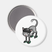 Aimant Tabby Argent sur RollerSkates (Recto/Verso)