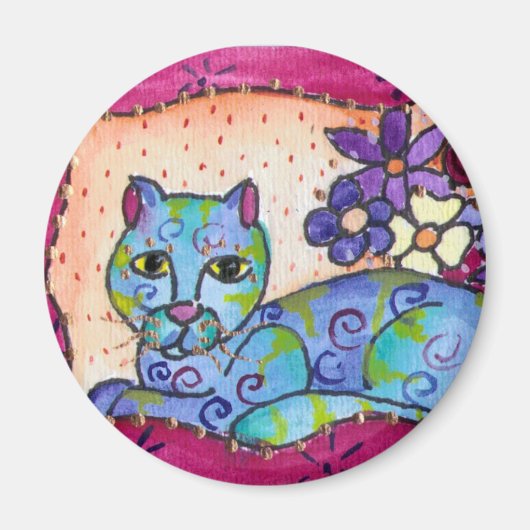 Aimant Tabby Bleu (Devant)