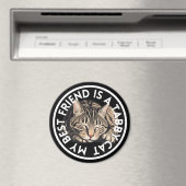 Aimant Tabby Chat meilleur ami (In Situ (Lave-vaisselle))
