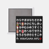 Aimant Table japonaise Hiragana (Hanafuda) (Recto/Verso)