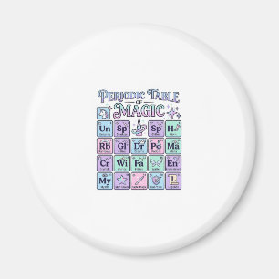 Aimant Table périodique licorne de magie Graphisme Mer