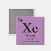Aimant Table périodique Xenon (Recto/Verso)