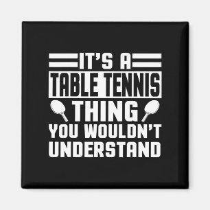 Aimant Table Tennis Apparel Meilleur Plaisir Tennis Joueu