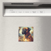 Aimant Tableau Bullmastiff vintage (In Situ (Lave-vaisselle))