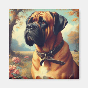 Aimant Tableau Bullmastiff vintage