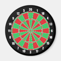 Tableau de bord rouge et vert