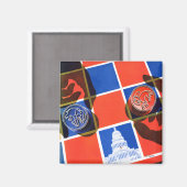 Aimant Tableau de contrôle des élections (Recto/Verso)