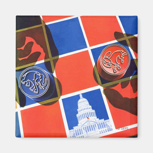 Aimant Tableau de contrôle des élections (Devant)