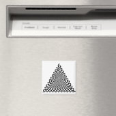 Aimant Tableau de contrôle Pyramide Espace noir et blanc (In Situ (Lave-vaisselle))