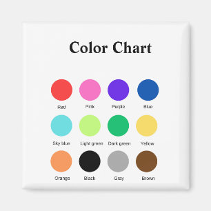 Aimant Tableau de couleurs pour l'école enseignant enfant