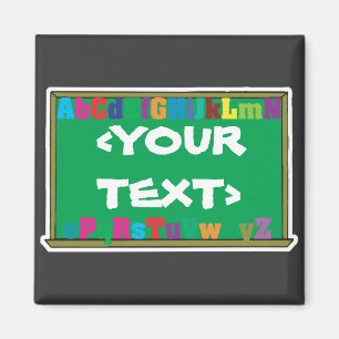 Aimant Tableau noir personnalisable, <YOURTEXT>