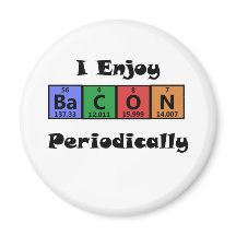 Tableau périodique Bacon Science Chimie drôle