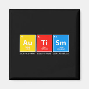 Aimant Tableau périodique de sensibilisation à l'autisme