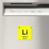 Aimant Tableau périodique des éléments (lithium) (In Situ (Lave-vaisselle))