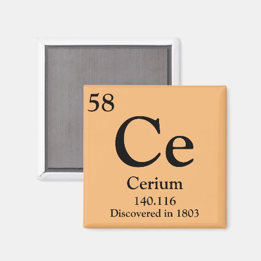 Aimant Tableau périodique du certificat (Recto/Verso)