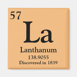Aimant Tableau périodique du lanthane