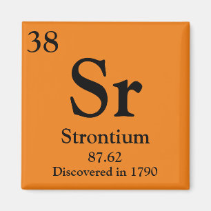 Aimant Tableau périodique du strontium