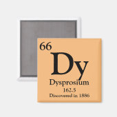 Aimant Tableau périodique Dysprosium (Recto/Verso)