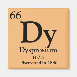 Aimant Tableau périodique Dysprosium