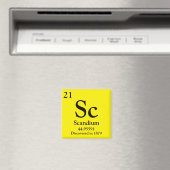 Aimant Tableau périodique Scandium (In Situ (Lave-vaisselle))