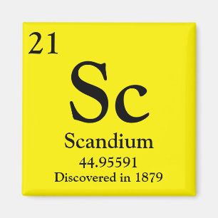 Aimant Tableau périodique Scandium