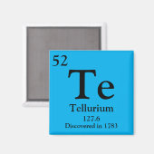 Aimant Tableau périodique Tellurium (Recto/Verso)