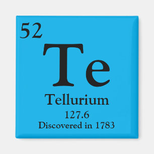 Aimant Tableau périodique Tellurium
