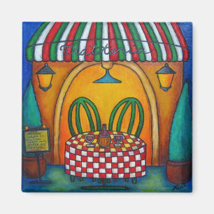 Aimant Tableau pour deux à l'aimant de Trattoria